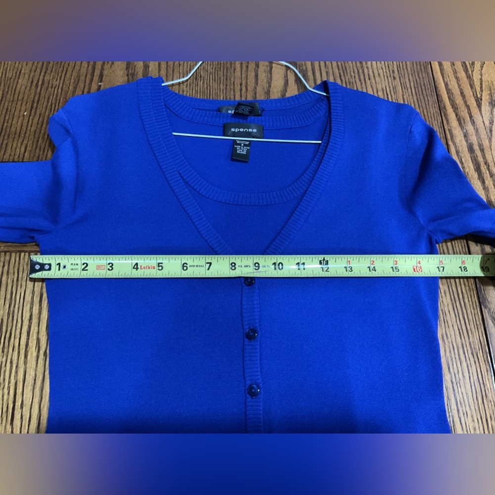 Sweater with matching shell set in blue - Picture 8 of 8